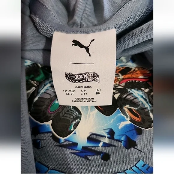 Puma x Hot Wheels Monster Trucks Graphic Hoodie and Sweatpants set. - Picture 9 of 16